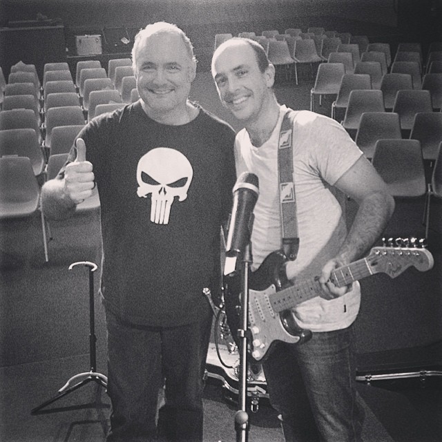 Heavy D and @jamiebutler4581 #noosacocrecording2014