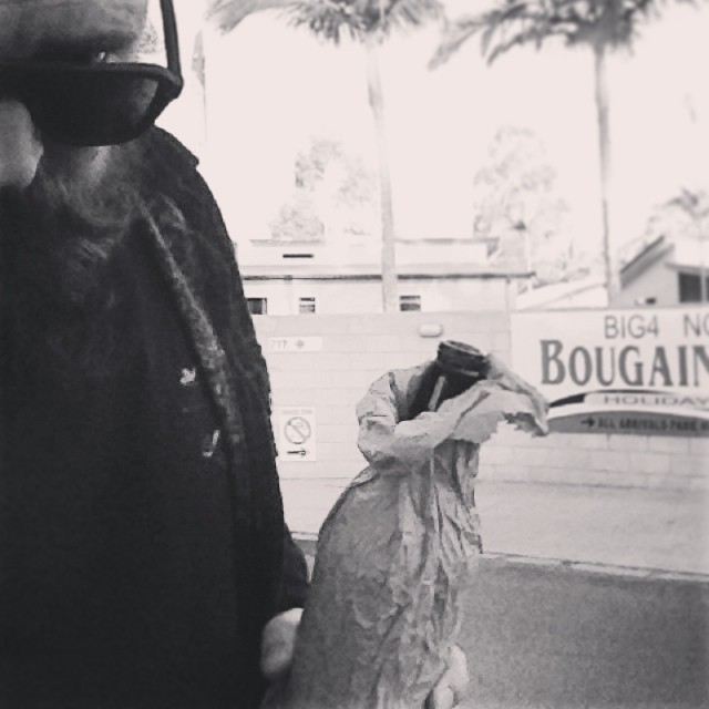 Visiting Granny and Poppy while they're here. So many #hashtag possibilities.