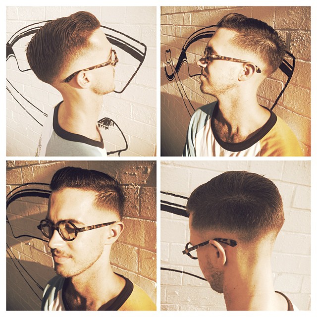 Today I performed a baguette-fueled fade on @stinknjim @captainsipsops @surfnsnipshop Finished w @kingbrown_pomade / Thanks @taylorlucyyy for the baguette  | @thomassurfboards