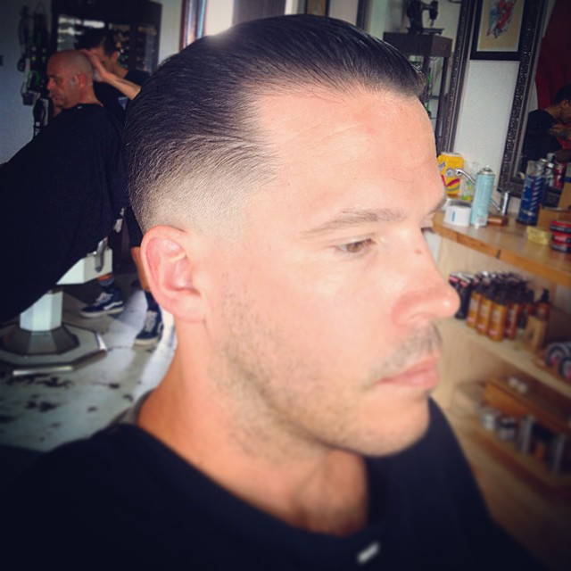 @thevanfinestreetfood opted for ️ #theboss finished with @kingbrown_pomade @captainsipsops #barber