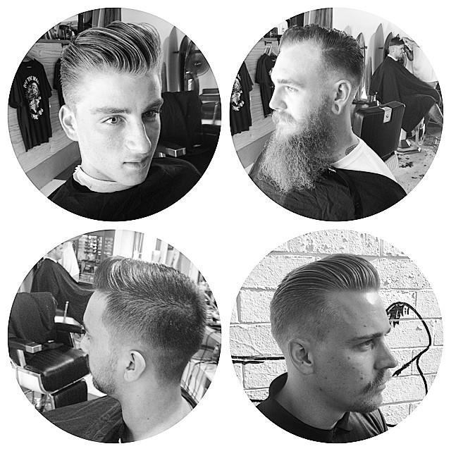 ️ A few recents from #captainsipsops @captainsipsops #barber #menshaircuts #quiff #pomp #fade #taper #noosabarber #beard #kingbrownpomade #uppercut #thomassurfboards #cutthroat #razor #wahlwork