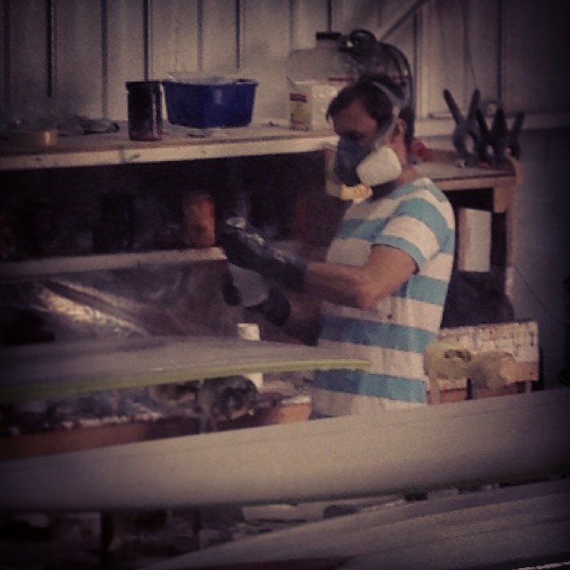 @cut_lap mixing a brew @thomassurfboards