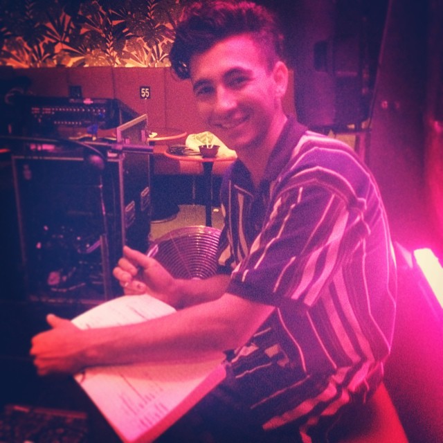 One more set to go here at #cafelemonde drumming w this cool cat @isaacmcgovern