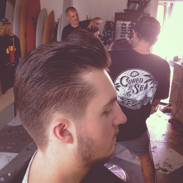 Big day @captainsipsops today #captainsipsops @stinknjim @barberista #barbers