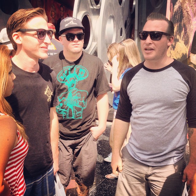 @thehi_boys in #Hollywood yesterday. #wildrecords #thehiboysus #thehiboys