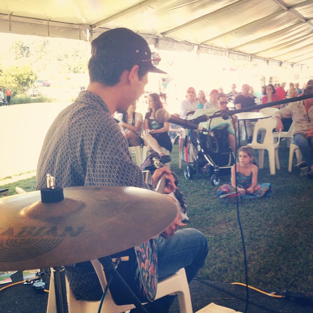 Had fun at #cooroy this arv playing tunes with @isaacmcgovern and @deanjreh