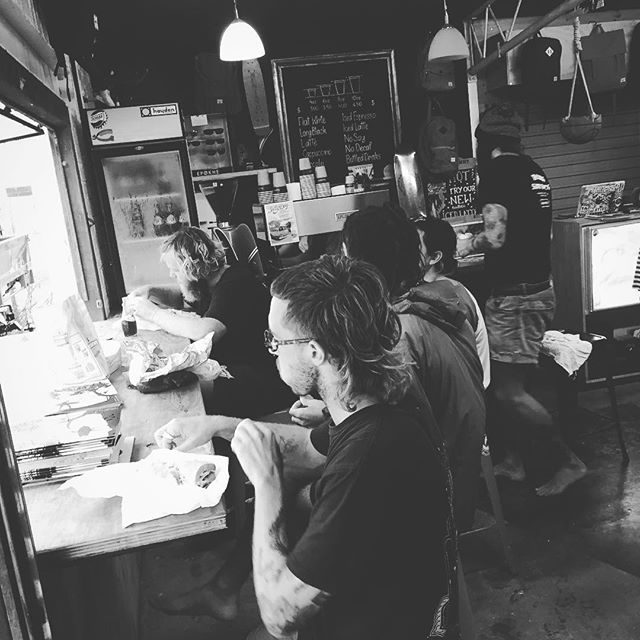 Rainy day lunches. Thanks for the corn chips Strath #thomassurfboards #captainsipsops